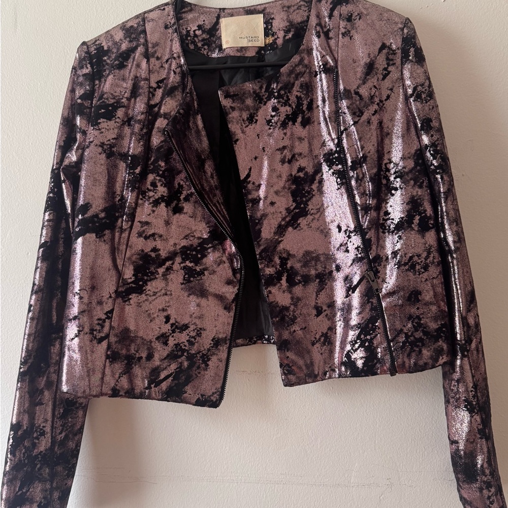L'Agence Black and Pink Women's Jacket